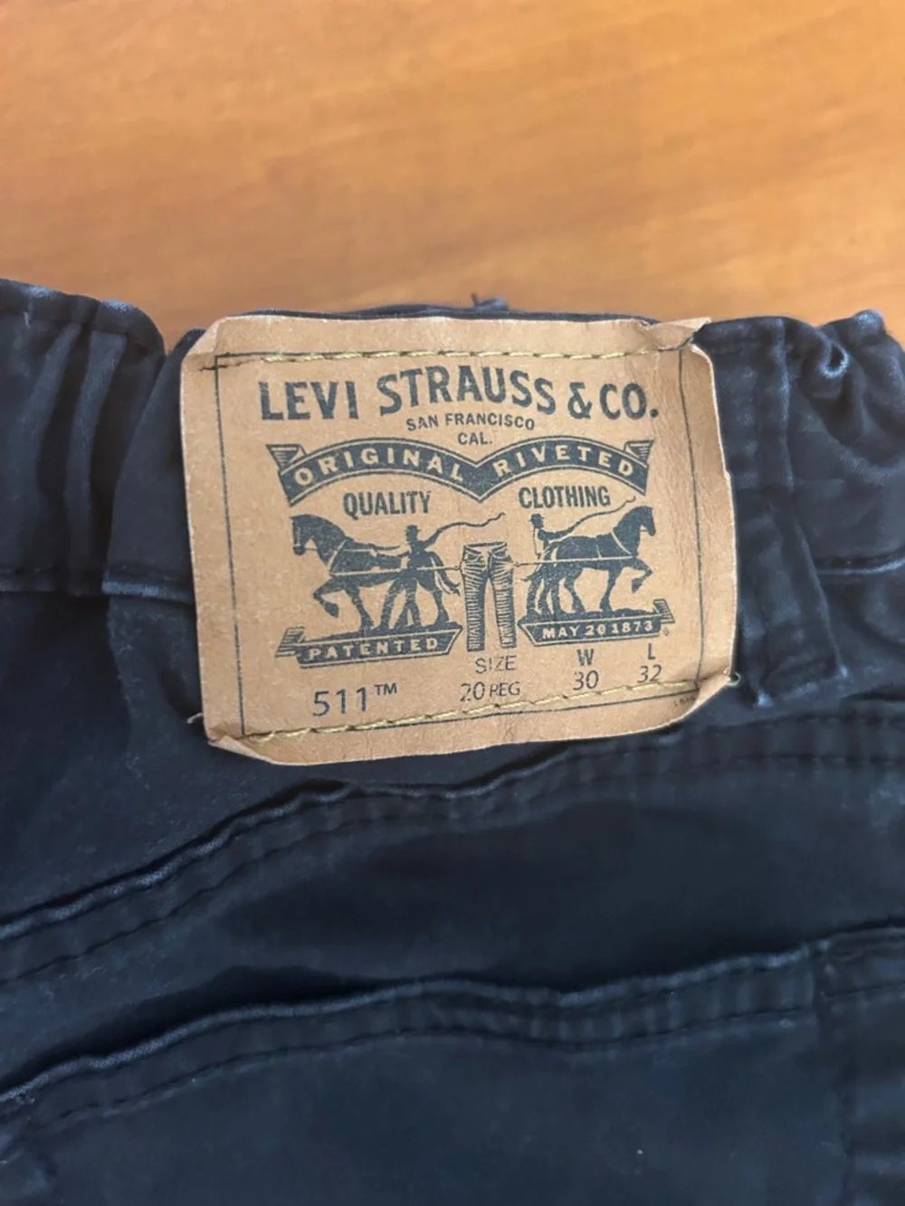Levi's 511 slim boys black pants Size 20
